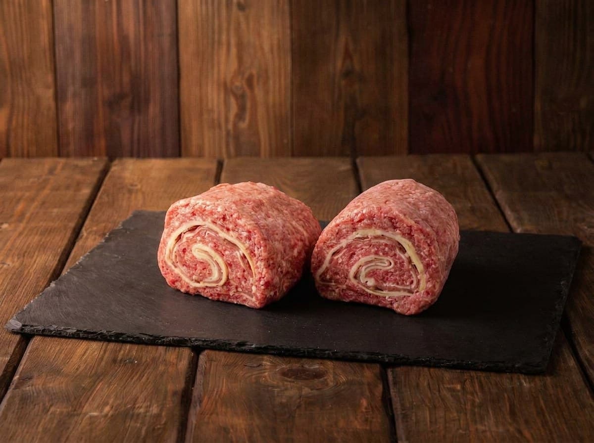 Rotolo di carne speck e provola intero